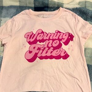 Pink Graphic crop top